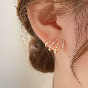 🆕Claw Earrings Cuff Studs
